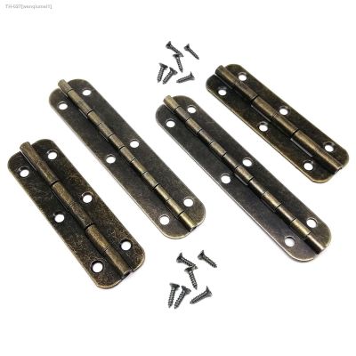 ◘☋✣ 12pcs Lengthened 15x50/65mm Antique Brass Jewelry Chest Gift Wooden Music Box Wine Case Dollhouse Cabinet Door Hinge With Screw