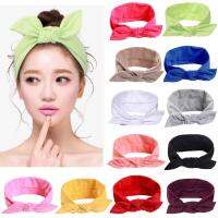 Bow Headbands For Girls Trendy Headwear For Women Cotton Headbands For Women Womens Sport Bandanas Stretchy Headwraps With Bows