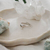 เครื่องประดับ Rock Me Jewelry รุ่น Je tiame Pearl Ring แหวน ทองเหลือง ประดับพลอย