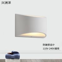 Cross-border Nordic contracted hotel rooms bedroom lamp decoration household G9 LED wall lamp broken plaster of the head of a bed lamp ❤