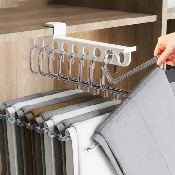 Best Sliding Closet Organizer Wardrobe Pull Out Pants Rack