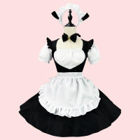 คอสเพลย์อะนิเมะญี่ปุ่นเครื่องแต่งกายLolita Black Catน่ารักBell Maidเครื่องแต่งกายWaiter Overalls