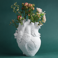 Anatomical Heart Shape Flower Vase Nordic Style Flower Pot Art Vases Cachepot for Flowers Living Room Home Decor Ornament Gifts