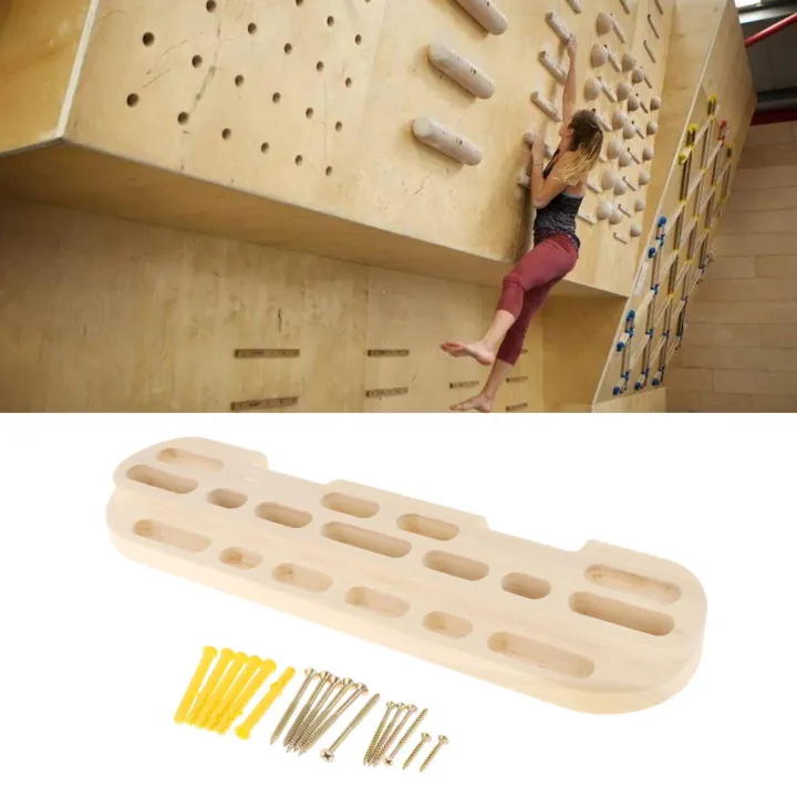 ZYMOON Wooden Rock Climbing Portable Climbing Training Board