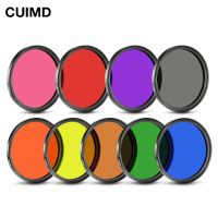 Color FLD Orange Red Yellow Green Blue Filter 30MM 37MM 40.5MM 46MM 49MM 52MM 55 58MM 62MM 67MM 72MM 77MM 82MM for DSLR Camera S