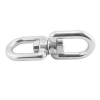 Stainless Swivel Double Loops Hook Connector Two Ended Ring Link