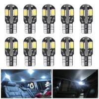 [Super bright bulb] 10ชิ้นหลอดไฟ Led ภายในรถ Canbus Error ฟรี T10สีขาว5730 8SMD LED 12V Side Wedge Light โคมไฟสไตล์อัตโนมัติ