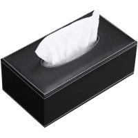 Leather Tissue Box Cover, Face Tissue Box, Modern Napkin Storage Box, Car Towel Box, Car PU Leather Drawer, Anti Skid Car Drawer