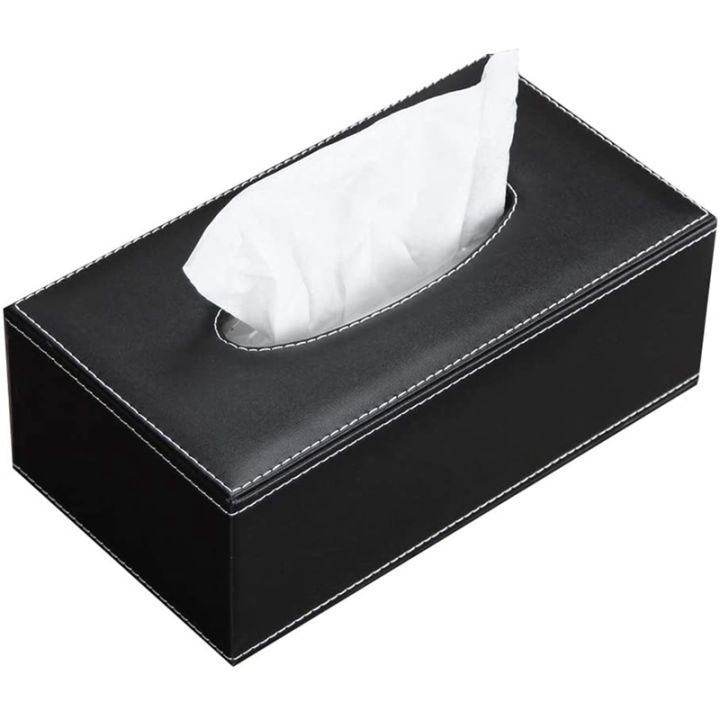 leather-tissue-box-cover-face-tissue-box-modern-napkin-storage-box-car-towel-box-car-pu-leather-drawer-anti-skid-car-drawer