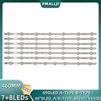 7Pcs/Set LED Backlight Strip VESTEL 48TV P48LED14 49DLED 48DLED A-TYPE Rev01 B 48SD6100 48FA5000 48R2010FM 48HBT62U