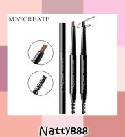 ใหม่ล่าสุด !! MAYCREATE drawing eye brow ดินสอเขียนคิ้วกันน้ำ เนื้อเนียนติดทนนาน *1 ชิ้น