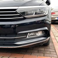 For Volkswagen VW Passat B8 Variant Fog Front Light Frames Cover Trim Racing Sticker Grille 2016 2017 2018 2019 Gloss Black ABS