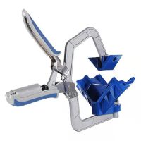 1pcs T-Clamp Auto-adjustable 90 Degree Right Angle Woodworking Clamp Quick Clamp Pliers Picture Frame Corner Clip Hand Tool