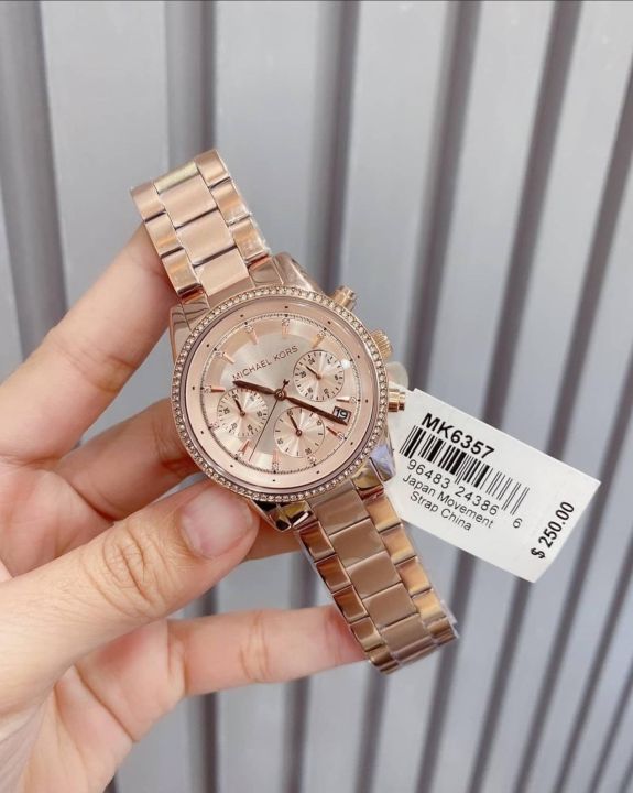 Pink gold watch Michael Kors Pink in Pink gold  26165244