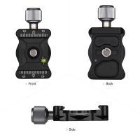 Aluminium Alloy Quick Release Clamp With 1/4 &amp; 3/8 Inch Screw Mount Bubble Level For Ballhead Tripods Camera Accessories