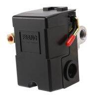 2X 5-8Kg 4-Port 26 Amp Pressure Switch Control Valve Air Compressor Heavy Duty Black Automatic Pressure Controller