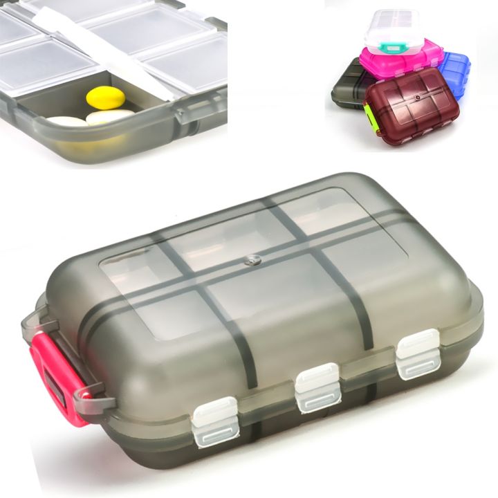 lz-2pcs-pill-box-organizer-travel-12-grids-pill-case-tablets-wheat-straw-family-drug-divider-medicine-vitamin-holder-container-new