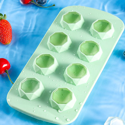 ถาดซิลิโคนน้ำแข็งก้อน HJI แม่พิมพ์รูปแบบน่ารักวัสดุเกรดใช้กับอาหารได้แม่พิมพ์ทำน้ำแข็งสำหรับ Mojitos Popsicles Infused Mint