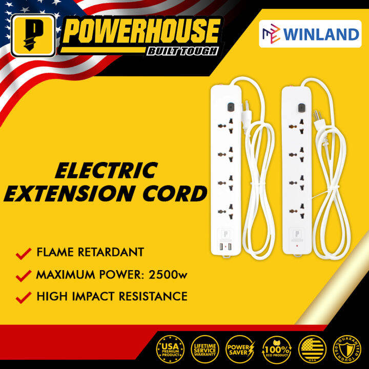 POWERHOUSE by Winland Electric Extension Cord with Single Switch