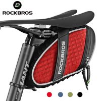 【hot】∏❐  ROCKBROS Rainproof Saddle bag Cycling Rear Seatpost Reflective Shockproof MTB Accessories