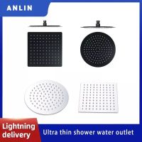 8/10/12 Inch Stainless Steel Ultra-Thin Shower Head Round Square High Pressure Water Saving Rainfall Bathroom Faucet For Washing