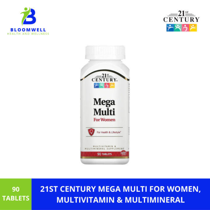 21st Century, Mega Multi for Women, Multivitamin & Multimineral, 90 ...