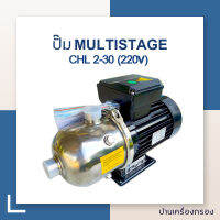 [บ้านเครื่องกรอง] ปั๊มน้ำ MULTISTAGE แนวนอน ปั๊มดูด-จ่าย ยี่ห้อ WATER STORE รุ่นCHL 2-30 (220V) มาตรฐานเดียวกับยี่ห้อ CNP