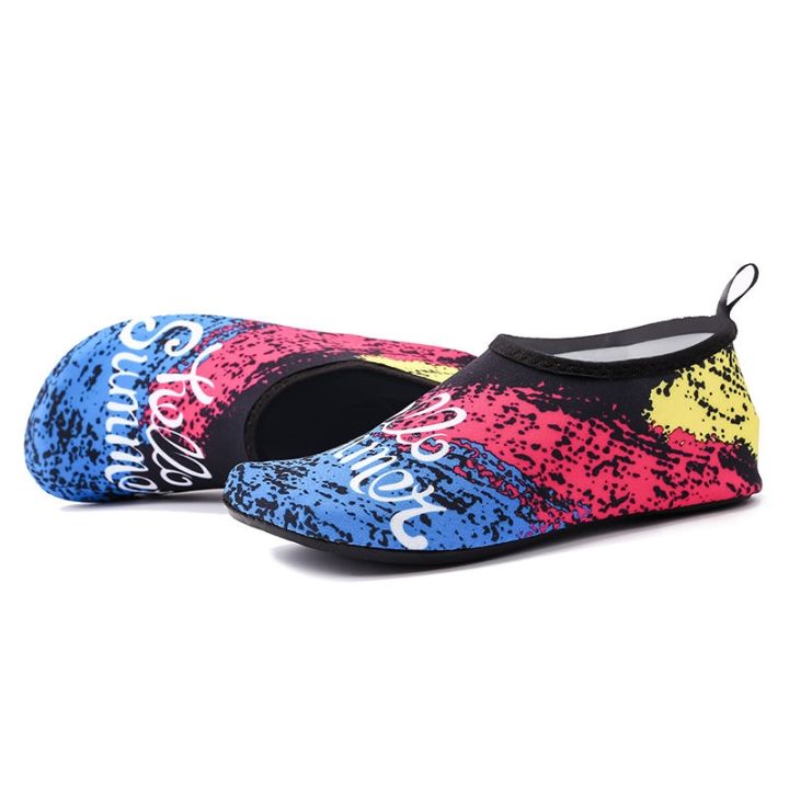 hot-sale-beach-shoes-men-and-women-snorkeling-children-wading-swimming-non-slip-anti-cut-soft-bottom-barefoot-catch-the-sea-trace-river