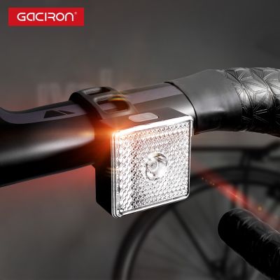 ✻ GACIRON 80 Lumen Smart Bike Light Bicycle Front Rear Warning Light Waterproof Spotlight Floodlight Night Riding Safety Taillight