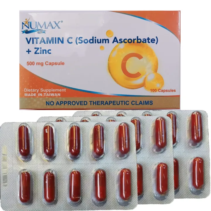 Numax Vitamin C Sodium Ascorbate Plus Zinc 10's Lazada PH