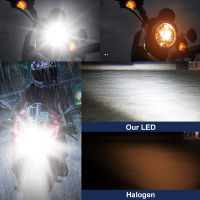 LupuAuto H4 LED รถจักรยานยนต์ไฟหน้าหลอดไฟ12V 8000LM H4 LED Moto ไฟ Hi Lo Beam 25W 6000K สำหรับ Yamaha Kawasaki Suzuki