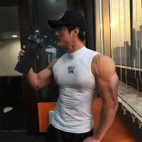 Gym Tank Top Men Fitness Bodybuilding Clothing Workout Quick Dry Sleeveless Shirt Male Summer Casual Singlet Compression Vest