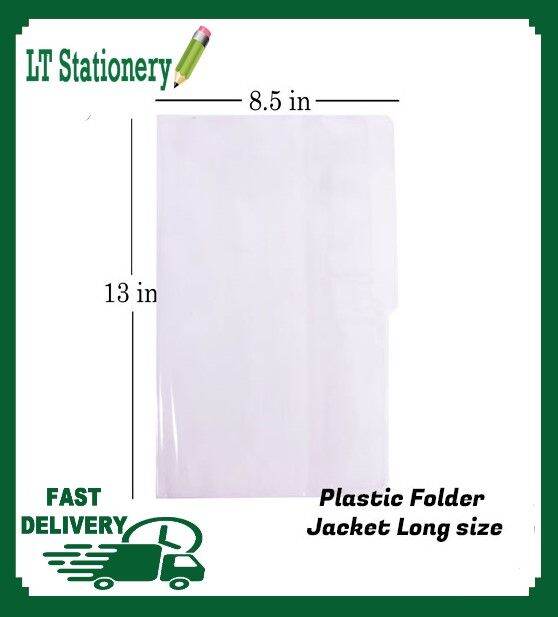 1piece Clear plastic folder jacket Long size Lazada PH