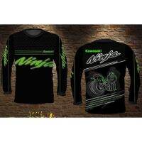 [In stock] 2023 design mens sports clothing t-shirt   NINJA KAWASAKI Full Sublimation Longsleeve 3D printed long-sleeved motorcycle jersey   ，Contact the seller for personalized customization of the name