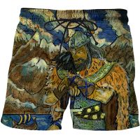 Men Beach Pants 3D Printed Tarot art pattern Spring Summer Swimming Leisure Sports Shorts Women Outdoor Travel Essentials