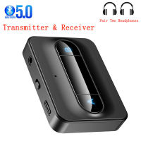 Bluetooth 5.0 Receiver Transmitter 3.5mm 3.5 AUX Jack Stereo Music Wireless Audio Adapter For PC Car Speaker Pair 2 Headphone