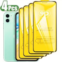 [HOT DOLXIOWEOH 539] 4ชิ้น9D กระจกนิรภัยสำหรับ IPhone 13 12มินิ11 Pro Max ป้องกันหน้าจอสำหรับ IPhone X XR XS Max 7 8 6วินาทีบวกเต็มปกแก้ว