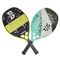 INSUM High Quality Beach Tennis Racket Full Carbon Firer EVA Soft Face Round Grit Raquete Beach Tennis with Cover Bag