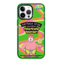 《KIKI》*With packaging* Original glitter CASE.TIFY Cute Phone Case for iphone 14 14pro 14promax 11 12 12ProMax 13promax 13 case High-end shockproof hard case Patrick Star pattern Official New Design Luxury Style Green