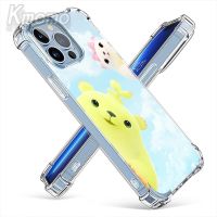 VIVO X90 Pro+ X80 Pro X70 X60 X50 S1 Pro Transparent Lucky Bear Shockproof TPU Back Clear Cover jelly Case Cases