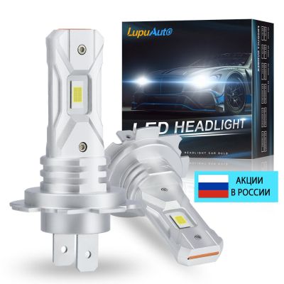 2Pcs Mini H7 LED Headlight Turbo LED H7 Bulb 60W Wireless for Car Head Lamp Fanless LED 18000LM Super Bright Xenon White Bulbs  LEDs  HIDs