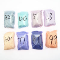 8 สี Light Series Felting เส้นใยขนสัตว์ดอกไม้ขนสัตว์สัตว์ Roving เข็มทำด้วยมือปั่น DIY หัตถกรรมวัสดุ 2g/5g/10g/ถุง-pangyh