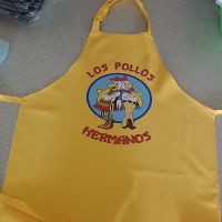 Breaking Bad LOS POLLOS Hermanos Apron Grill Kitchen Chef Apron Professional for BBQ  Baking Adjustable Aprons