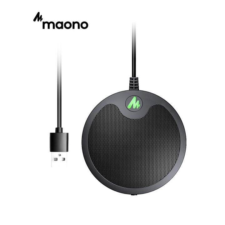 Microphone De Conférence USB Maono AU-BM10 - Omnidirectionnel 360°, Suppression Du Bruit, Bouton Mute, Plug & Play