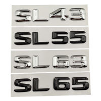 3D ABS Chrome ตัวอักษรรถด้านหลังป้าย SL43 SL55 SL63 SL65โลโก้สัญลักษณ์สำหรับ SL AMG R290 R231รถอุปกรณ์เสริม