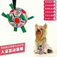 卐  Pet toy dog football people interactive boredom artifact resistance to bite a small pet dog molars with sleep vent ball