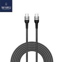 Wu PD สายชาร์จเร็ว100W สำหรับ Ipad สายชาร์จ USB-C เป็น USB-C ทนทานชนิด C โทรศัพท์มือถือสายสำหรับ Macbook Air 13 Pro