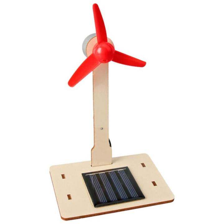 Solar Powered Wind Mill DIY Desktop Wind Turbine Model Solar Robot Toy Home Decor Craft Science