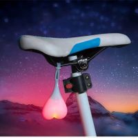 Bicycle Light Creative Bike Rear Taillight 4 Color Heart Ball Safety Warning Light Riding Cycling Waterproof LED Lamp