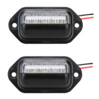 2x 12V LED LICENSE PLATE TAG LIGHT For BOAT TRAILER RV TRUCK 6000-6500K White